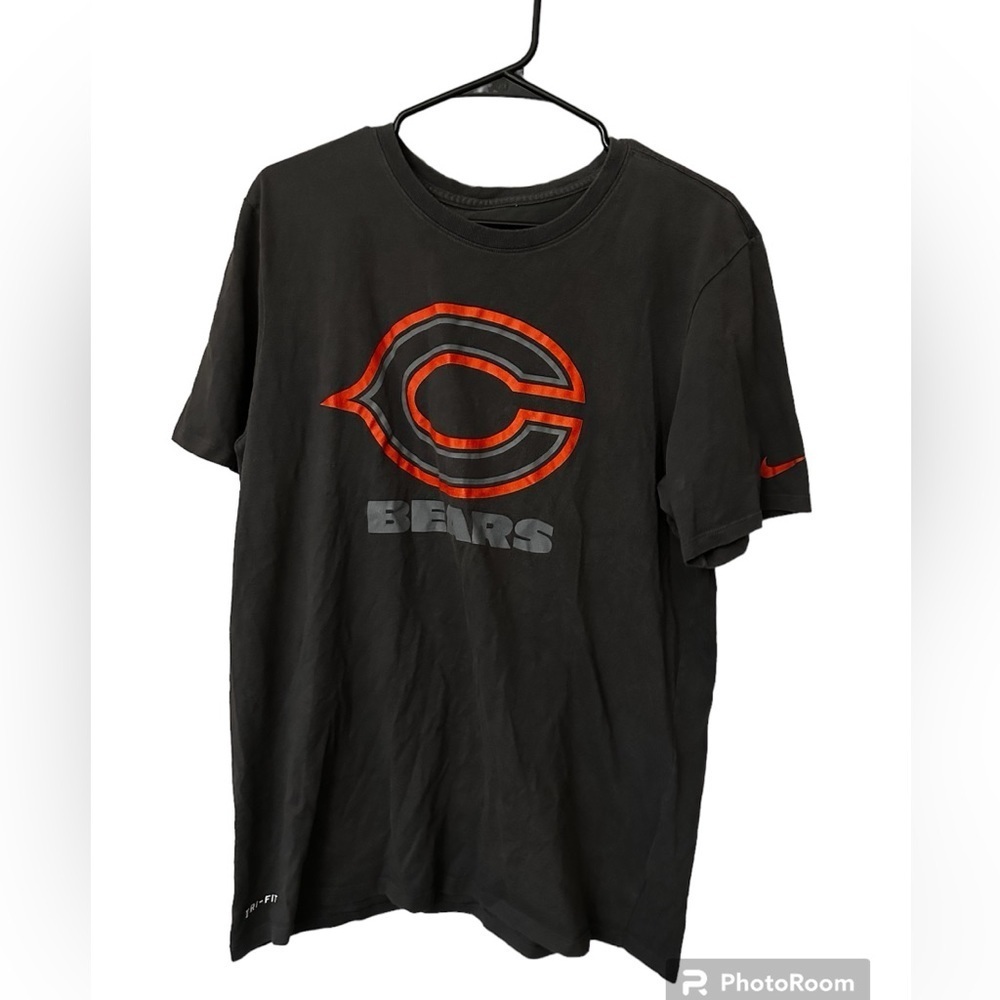 Nike Men’s Dri-Fit Chicago Bears Gray T-Shirt Size Large